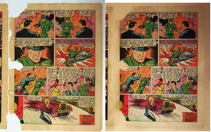 detective 38 last page before and after leaf casting